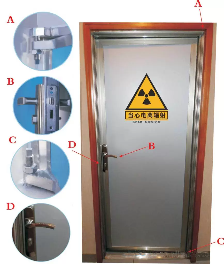 牙科鉛門 輻射防護門凈化手術室門 手動